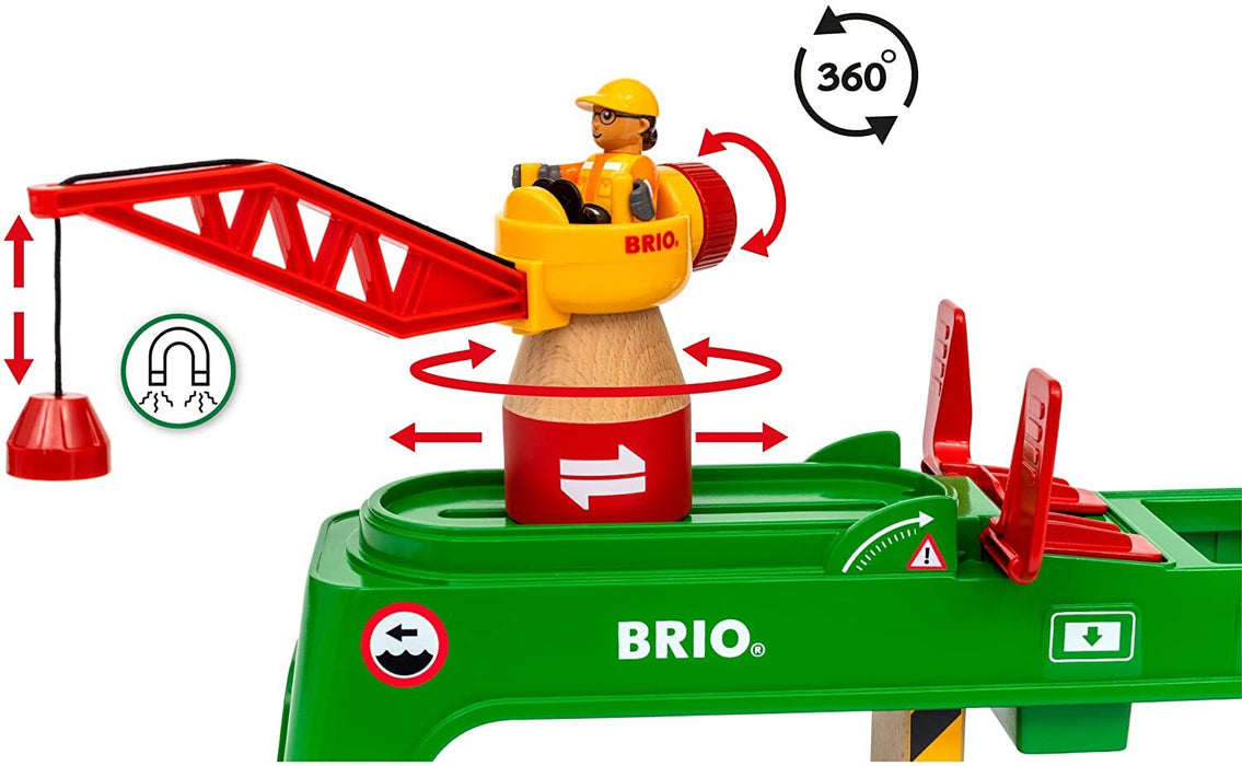 BRIO Container Crane 6pcs 3yrs+