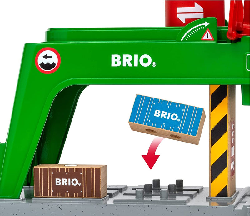 BRIO Container Crane 6pcs 3yrs+