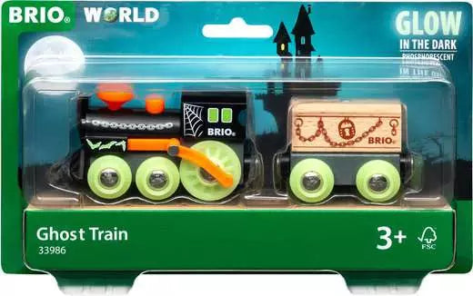 BRIO Ghost Train Glow In The Dark 3pcs Best Seller 3yrs+