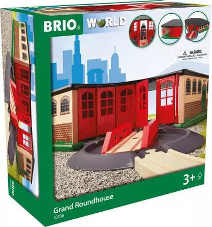 BRIO Grand Roundhouse 2pcs Large Set 3yrs+