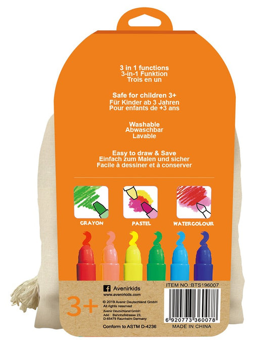 Avenir Silky Crayon in Fox Canvas Bag Clearance 3yrs+