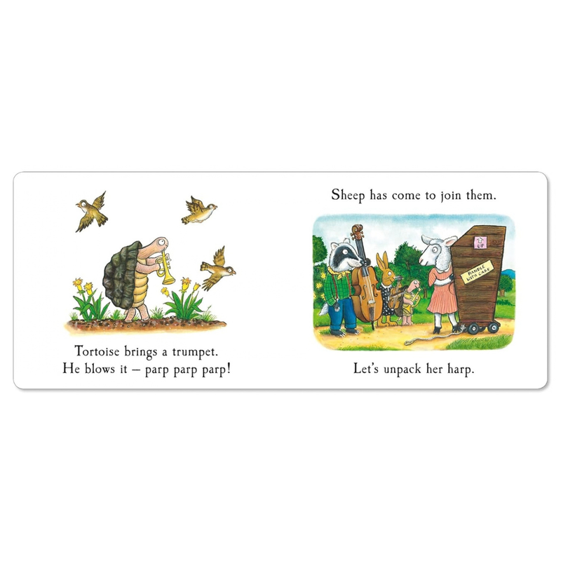 Badger's Band (Lift the Flap Board Book) by Julia Donaldson, Axel Scheffler Kids Interactive Book