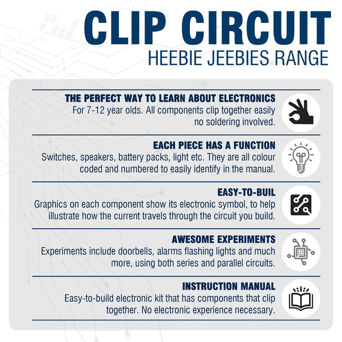 Heebie Jeebies Clip Circuit Electro Lab 7yrs+