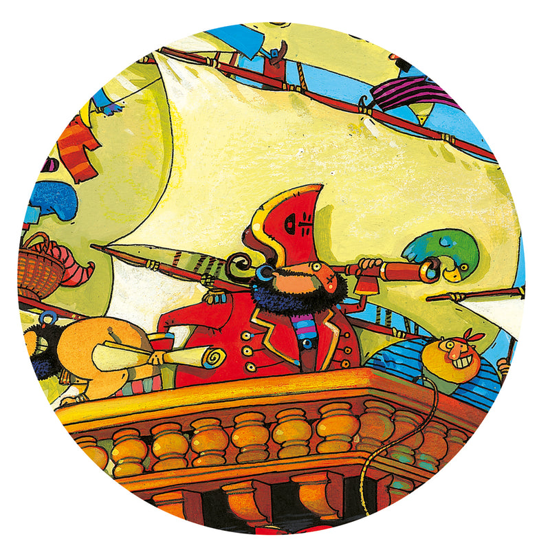Barbarossa Boat 54pc Jigsaw Puzzle by Djeco Cognitive Developmental Toys Gifting Idea for 5yrs+