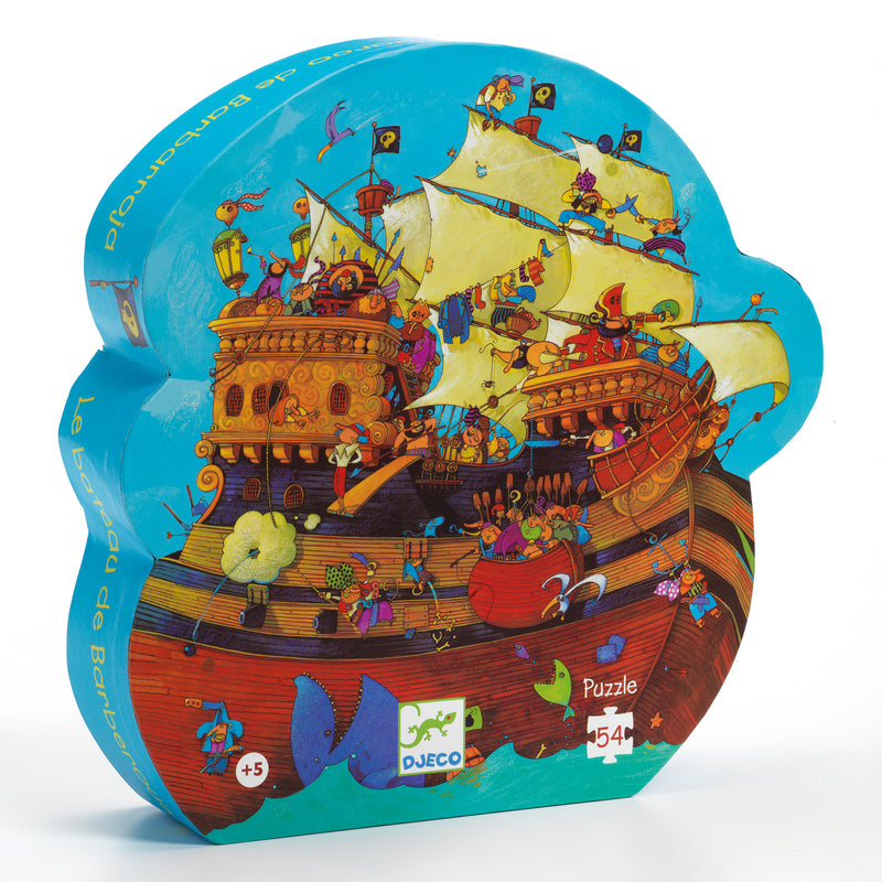 Barbarossa Boat 54pc Jigsaw Puzzle by Djeco Cognitive Developmental Toys Gifting Idea for 5yrs+