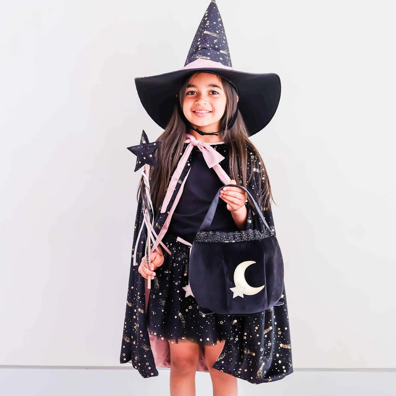 Black Cauldron Bag Trick Or Treat Bag by Mimi & Lula Kids Dress Up Costumes Halloween