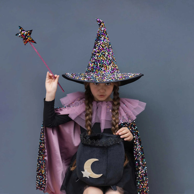 Black Cauldron Bag Trick Or Treat Bag by Mimi & Lula Kids Dress Up Costumes Halloween