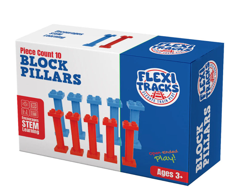Flexi Tracks Block Pillars 10pcs Pack Car Accessories 3yrs+