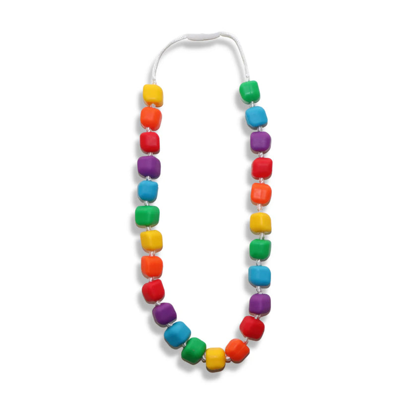 Jellystone Princess & the Pea Rainbow Medium Chew Necklace 3yrs+