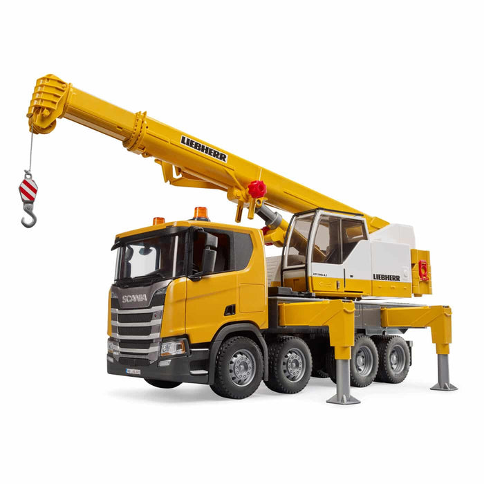 Bruder Construction Scania Super 560R Liebherr Crane Truck with Light & Sound 4yrs+