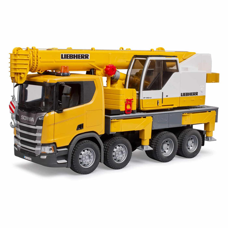 Bruder Construction Scania Super 560R Liebherr Crane Truck with Light & Sound Toy Car Best Seller 4yrs+ (Bulky Shipping)