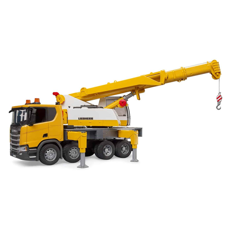 Bruder Construction Scania Super 560R Liebherr Crane Truck with Light & Sound Toy Car Best Seller 4yrs+ (Bulky Shipping)