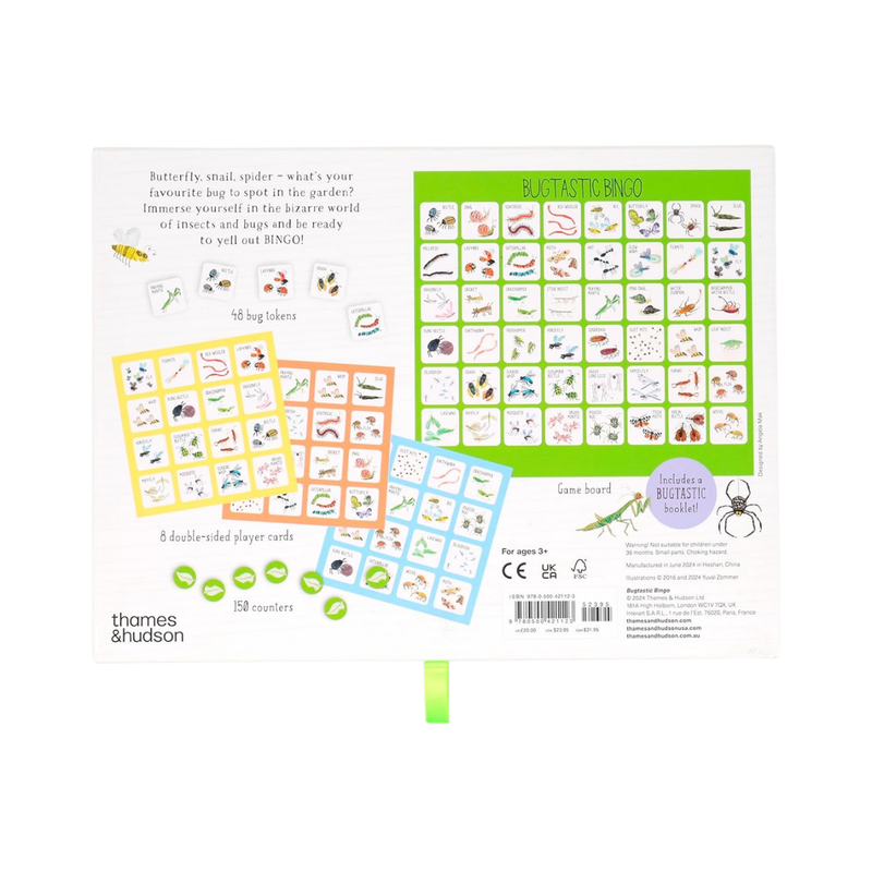 Bugtastic Bingo by Yuval Zommer Matching Board Card Game for kids Bug Toys 4yrs+