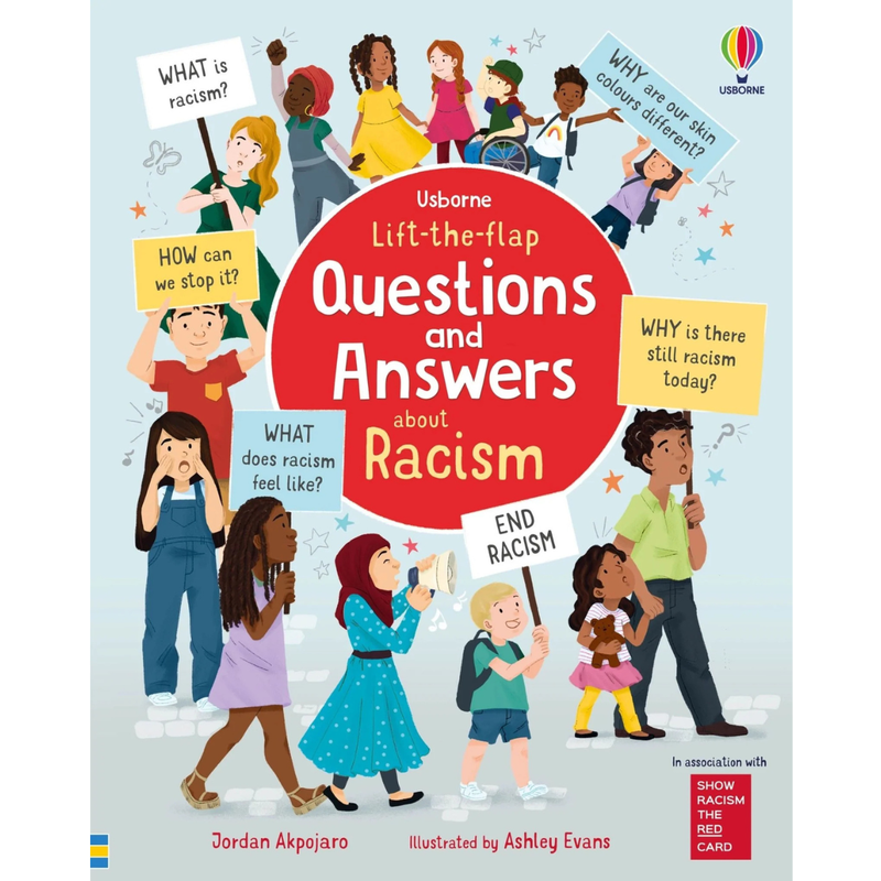 Lift the Flap Questions and Answers about Racism (Board Book) by Jordan Akpojaro Kids Picture Book Multiculture