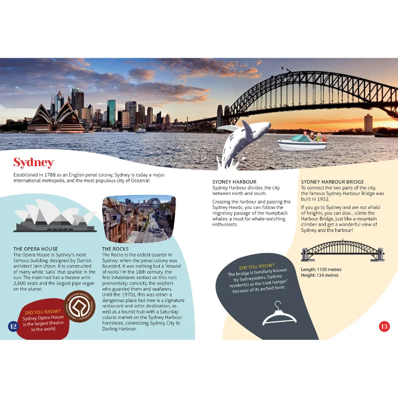 Travel, Learn and Explore Australia 210pc Book and Puzzle Set by Sassi Gift Set 6yrs+