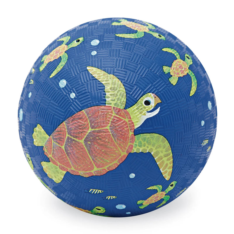 Crocodile Creek Playground Ball 1pc Blue Sea Turtle 5 Inch Ocean Theme 3yrs+