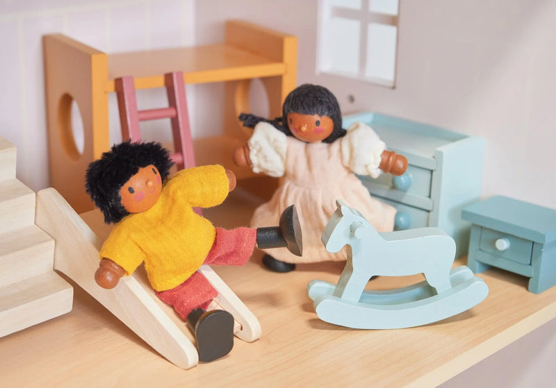 The Berrybunch Doll Family Set of 4 by Mentari Flexible Dolls Imaginative Play Toy Figure 3yrs+