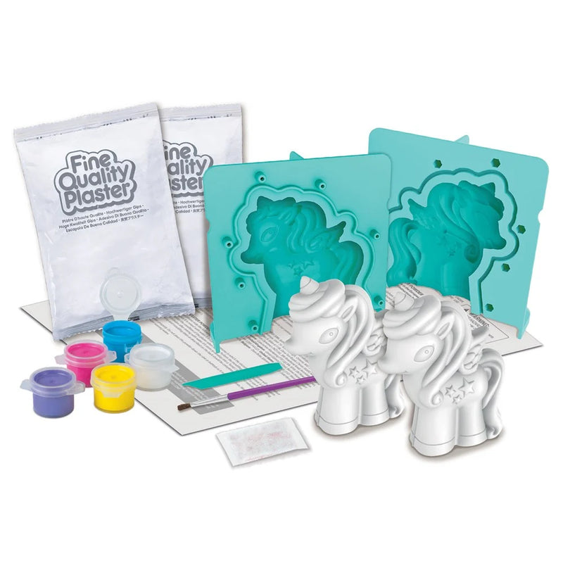 Mould & Paint 3D Unicorns Kit By 4M Unicorn Toys Art and Craft for Fairy Unicorn and Castle Theme 5yrs+ 5yrs+