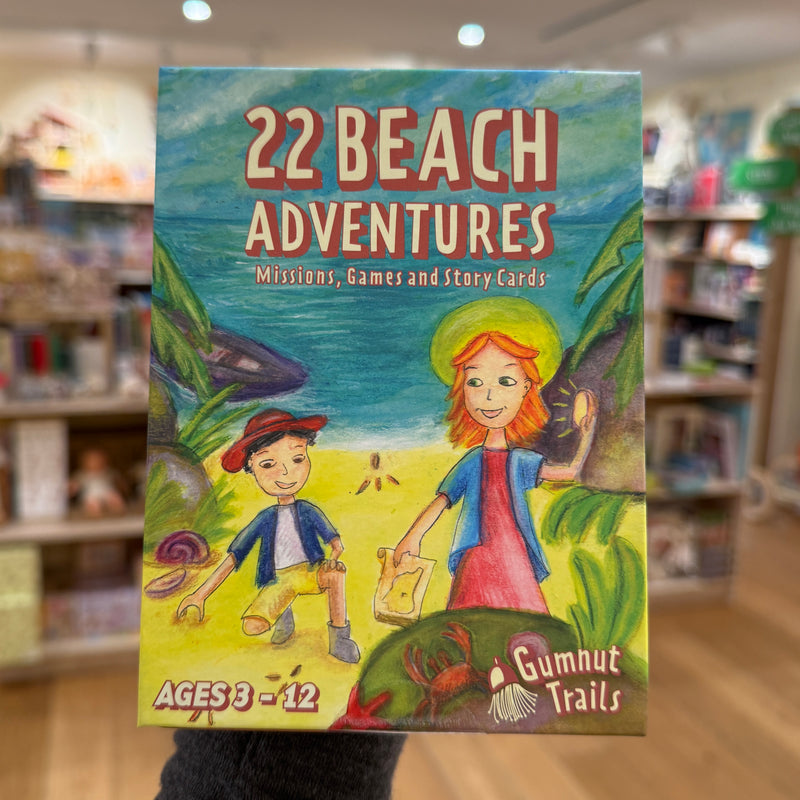 Beach Adventures Cards for Seaside Explorer 22pcs by Gumnut Trails Missions, Games and Story Cards Outdoor Travel Toys Storytelling 3yrs+