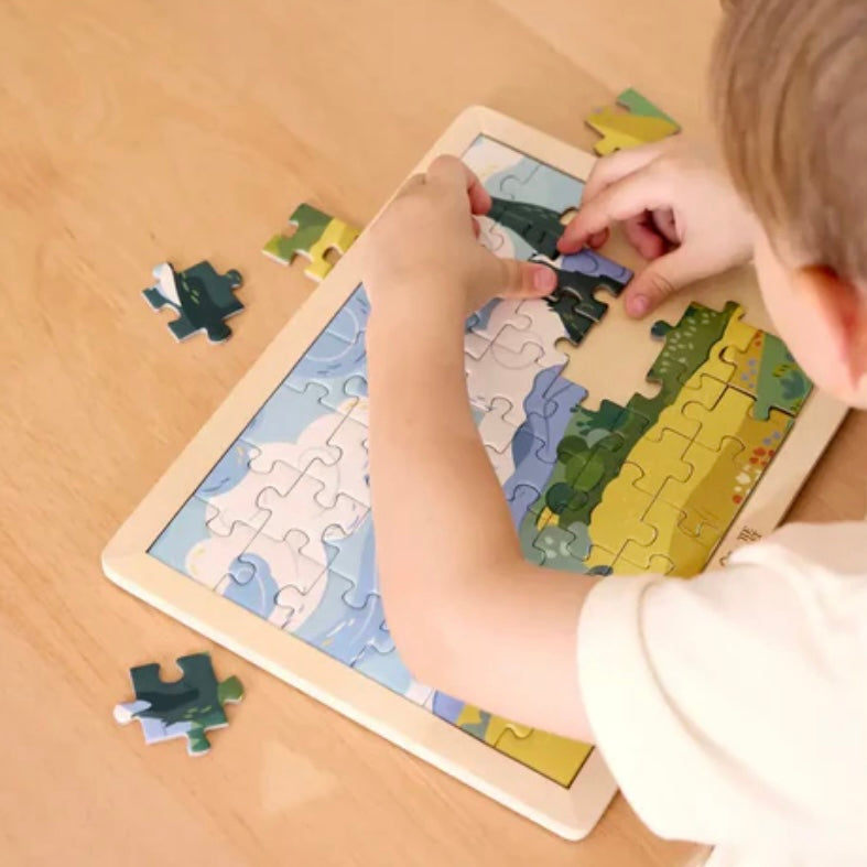 Hape Van Gogh Cypresses 49pcs Wooden Jigsaw Puzzle 4yrs+