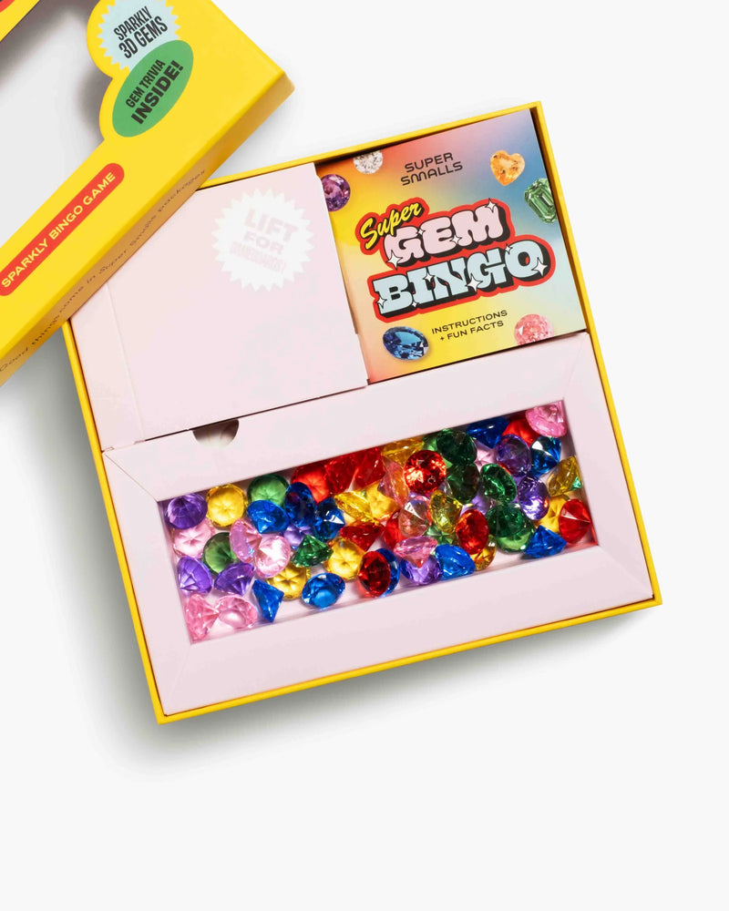 Super Gem Bingo Get Your Gems in a Row to Win Big by Super Smalls Travel Toys 4yrs+