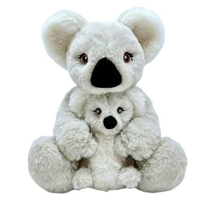Eco Koala Mum and Baby 25cm Plush By Eco Buddies Pretend and Imaginative Play Plush Toys 3yrs+