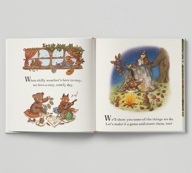 Brown Bear Wood: Keeping Cosy and Snuggling Up (Board Book) by Rachel Piercey Kids Picture Book by Magic Cat 2yrs+