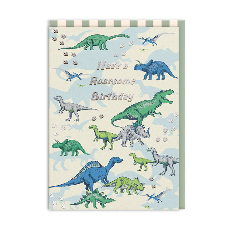 Have a Roarsome Birthday Kids Birthday Card By Ohh Deer