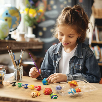 Mould & Paint Solar System Glow In The Dark Kit By 4M Space Toys Art and Craft for Kids Gifting idea for 5yrs+