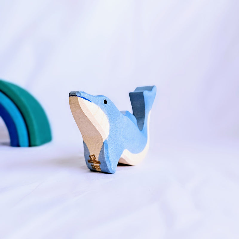 Holztiger Dolphin Small Wooden Animals Sea Life Animal Toys 3yrs+