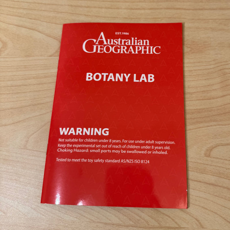 Australian Geographic Botany Lab Kit with 13 Botany Experiments Early Science STEM Toys Gifting Idea for 8yrs+