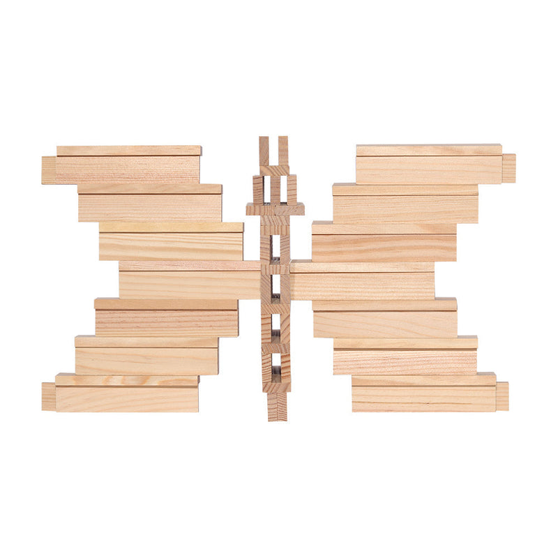 Kapla 100 Natural Planks in a Case Wooden Toys Building Blocks 3yrs+