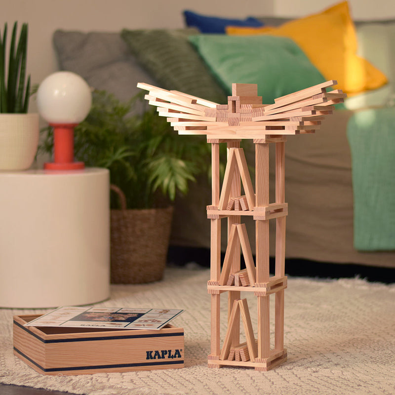 Kapla 100 Natural Planks in a Case Wooden Toys Building Blocks 3yrs+