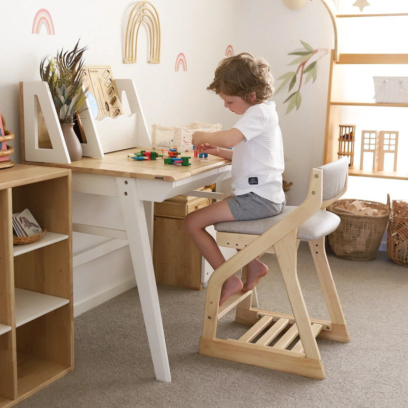 Bunny Tickles Calla 4 Levels Adjustable Study Chair Beige Kids Furnitures 5yrs+ (Furniture Shipping)