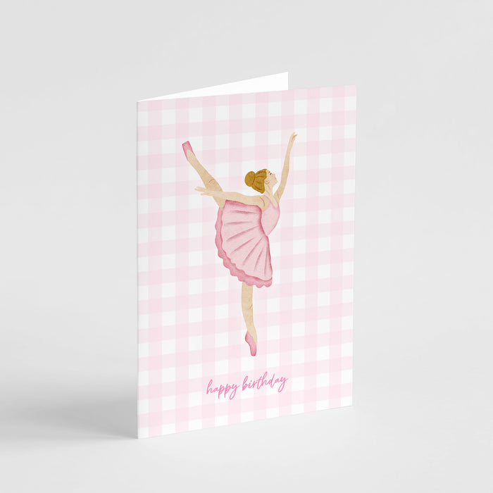 Ballet Dancer Happy Birthday Card