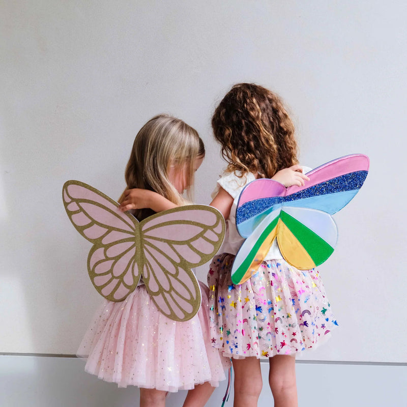 Celeste Glitter Wings Shimmer by Mimi & Lula Kids Costumes Fairy Unicorn Castle Theme Halloween 3yrs+