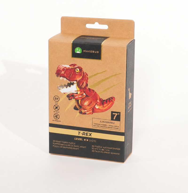 Makebug T-Rex 3D Craft Paper Puzzle for 7yrs+