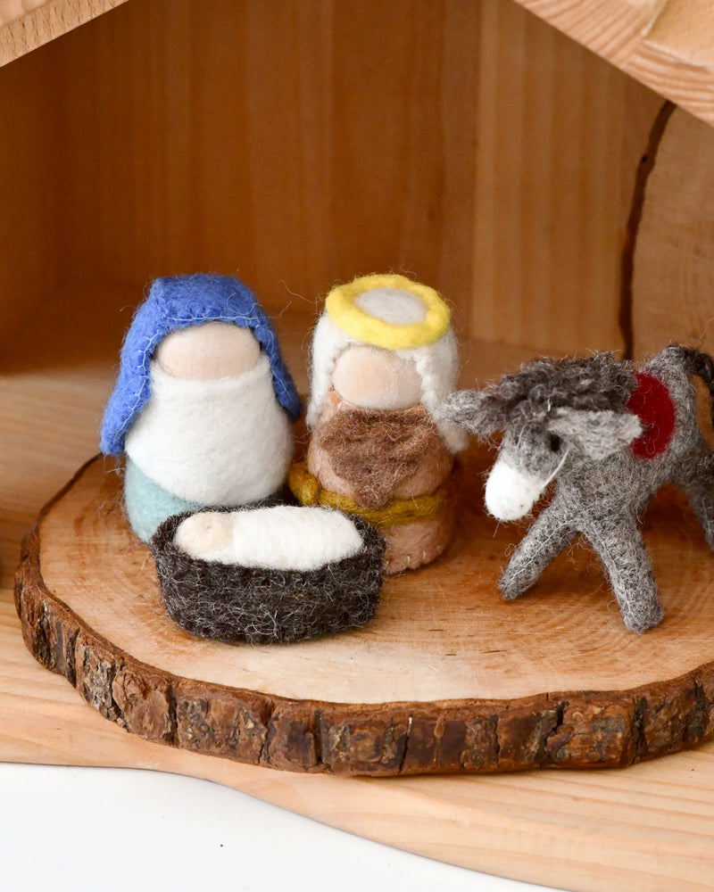 Tara Treasures Felt Nativity Peg Dolls Set Pretend and Imaginative Play 3yrs+