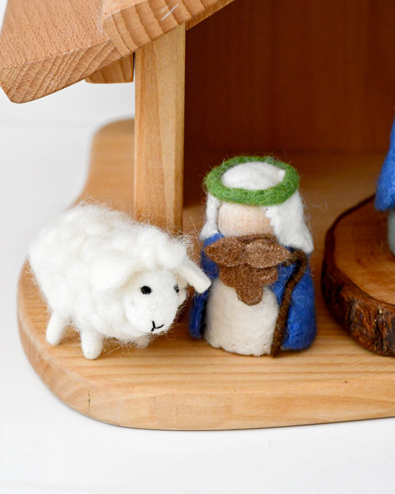Tara Treasures Felt Nativity Peg Dolls Set Pretend and Imaginative Play 3yrs+