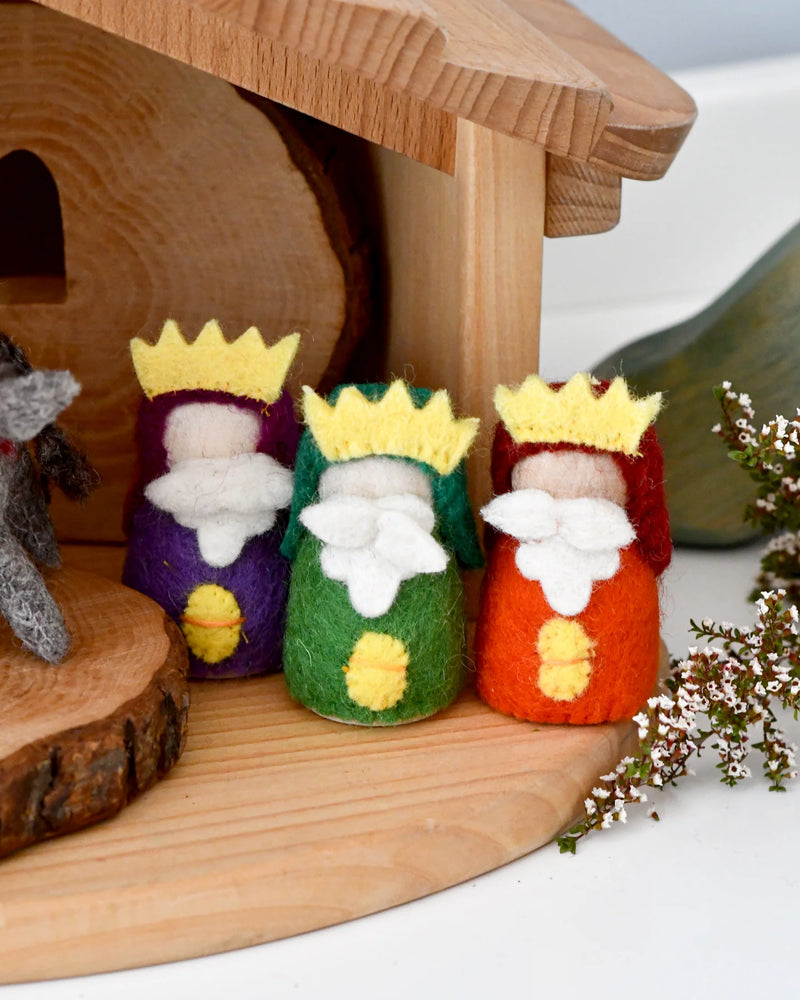 Tara Treasures Felt Nativity Peg Dolls Set Pretend and Imaginative Play 3yrs+
