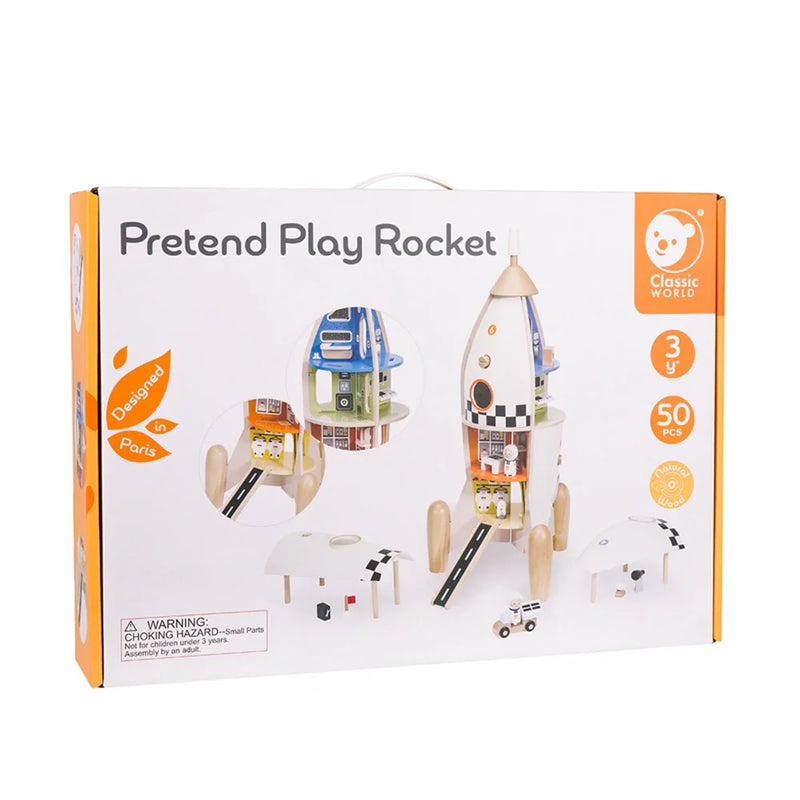 Classic World Pretend Play Rocket 50pcs NEW Pretend and Imaginative Play Gifting Idea for 3yrs+