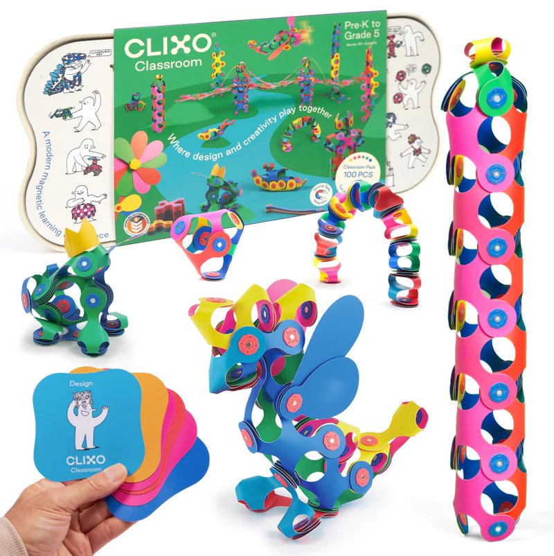 Clixo Classroom Pack 100pc STEM Toys for 4yrs+