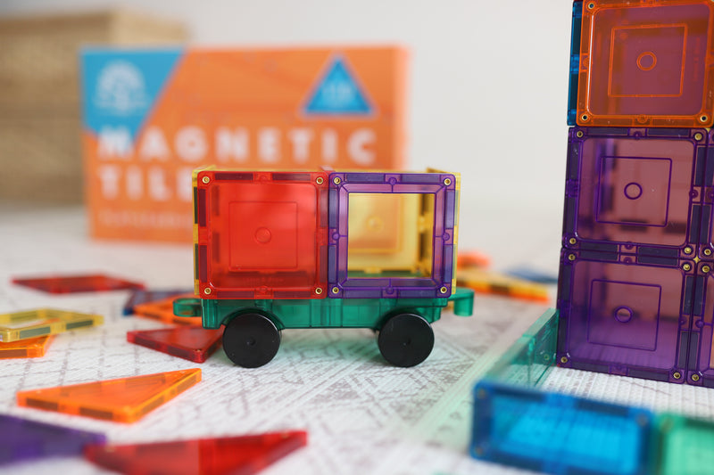 Learn and Grow Toys Magnetic Tiles 110pc Builders Pack Best Seller 3yrs+