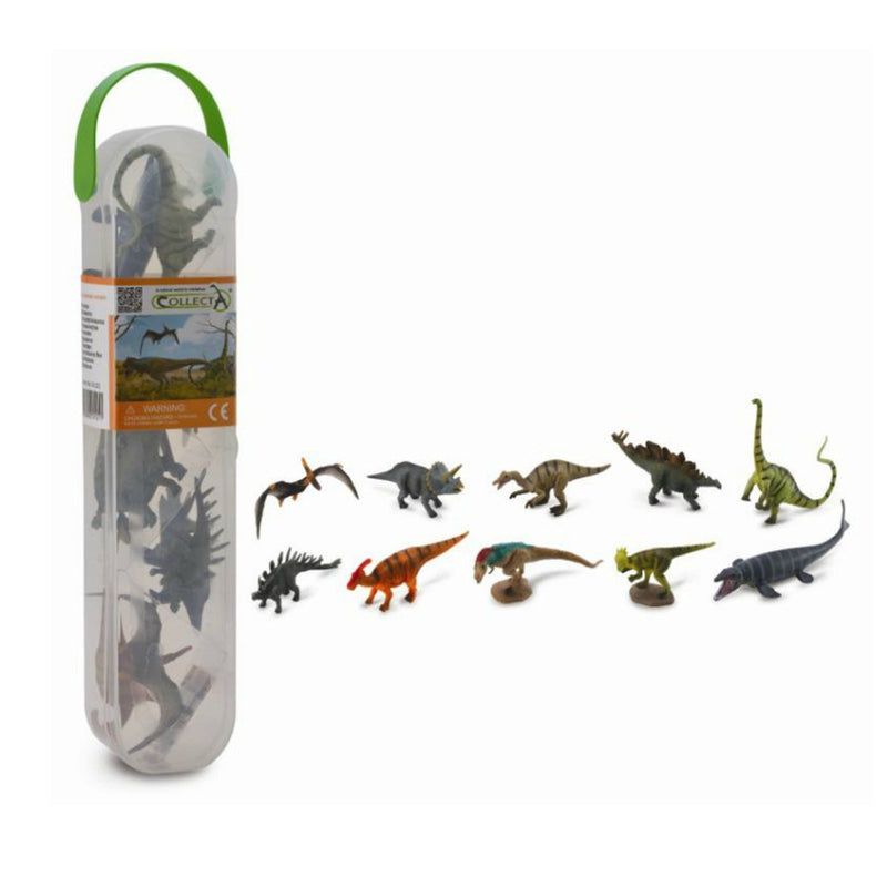 Dinosaur Figurine TubeA Mini Prehistoric Collection Gift Set 10pc by CollectA Animal Figurines 3yrs+