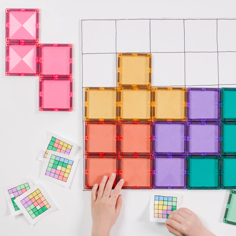 Connetix Tiles Pastel Square Pack 40 Piece Best Seller 3yrs+