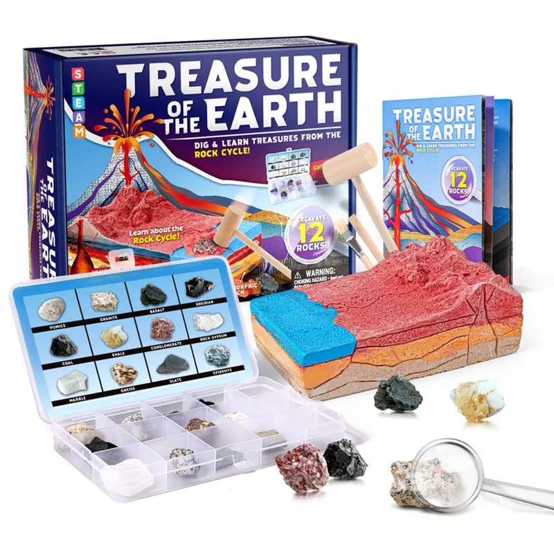 Johnco Treasure of the Earth Dig Kit Early Science STEM Toys 6yrs+