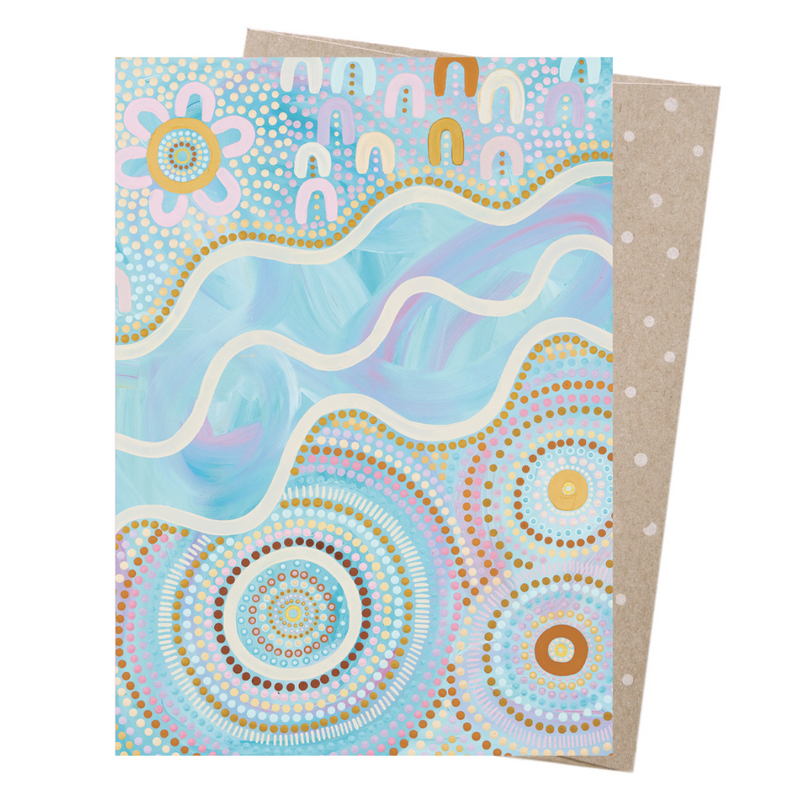Greeting Card - Ocean By Earth Greetings (First Nations Artist Natalia Jade)