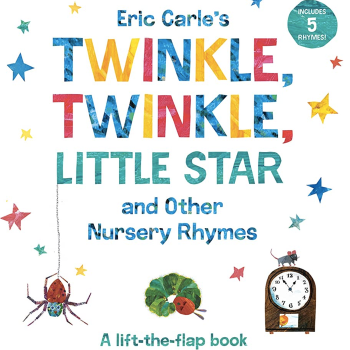 Eric Carle's Twinkle Twinkle Little Star and Other Nursery Rhymes: A Lift-the-Flap Interactive Kids Book (Board Book)