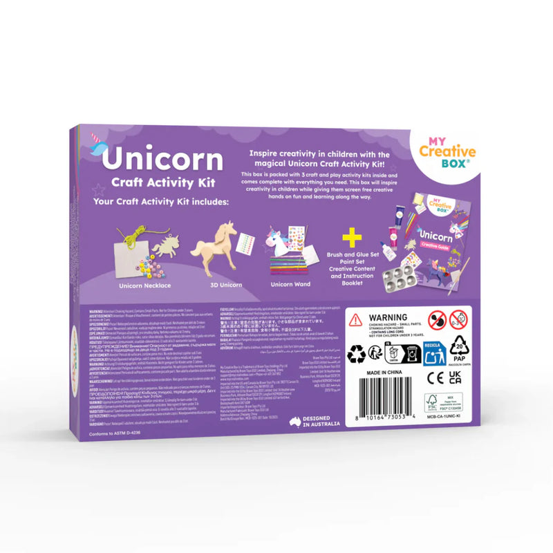 My Creative Box Unicorn Mini Creative Kit Art and Craft for Kids Unicorn Toys Best Seller Fairy Unicorn and Castle Theme Most Loved in Store for 3yrs+