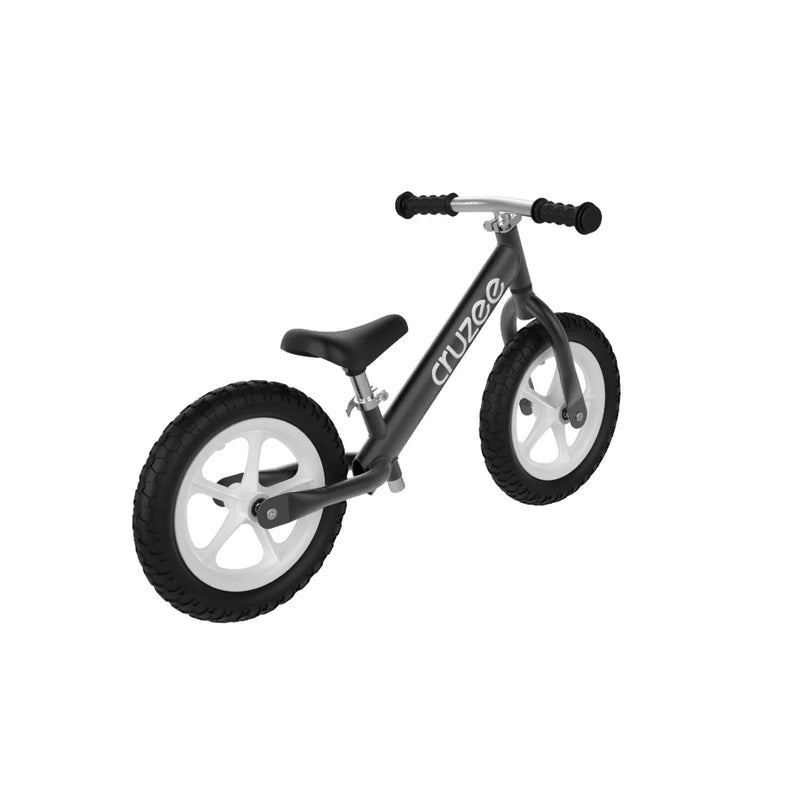 Cruzee Balance Bike BLACK Best Seller Kids Toddler Bike 18mths-5yrs (Bulky Shipping)